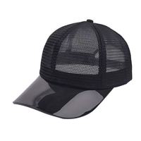 Gorra de béisbol transparente de nailon TPU con visera curva transpirable de color sólido, estilo deportivo europeo-americano, para venta transfronteriza.
