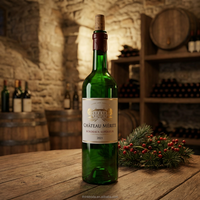 Solution Agence de Conception de Marquage Intégré pour Bouteille de Vin Bordeaux de Luxe Personnalisée 750ml – Offre Cadeau de Noël Héritage