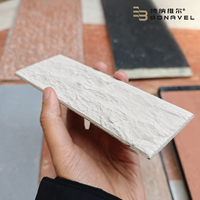Revêtement mural en briques de culture blanches flexibles ultra-minces de 2-3 mm, aspect pierre texturé 3D, pour revêtement de façade extérieur et intérieur