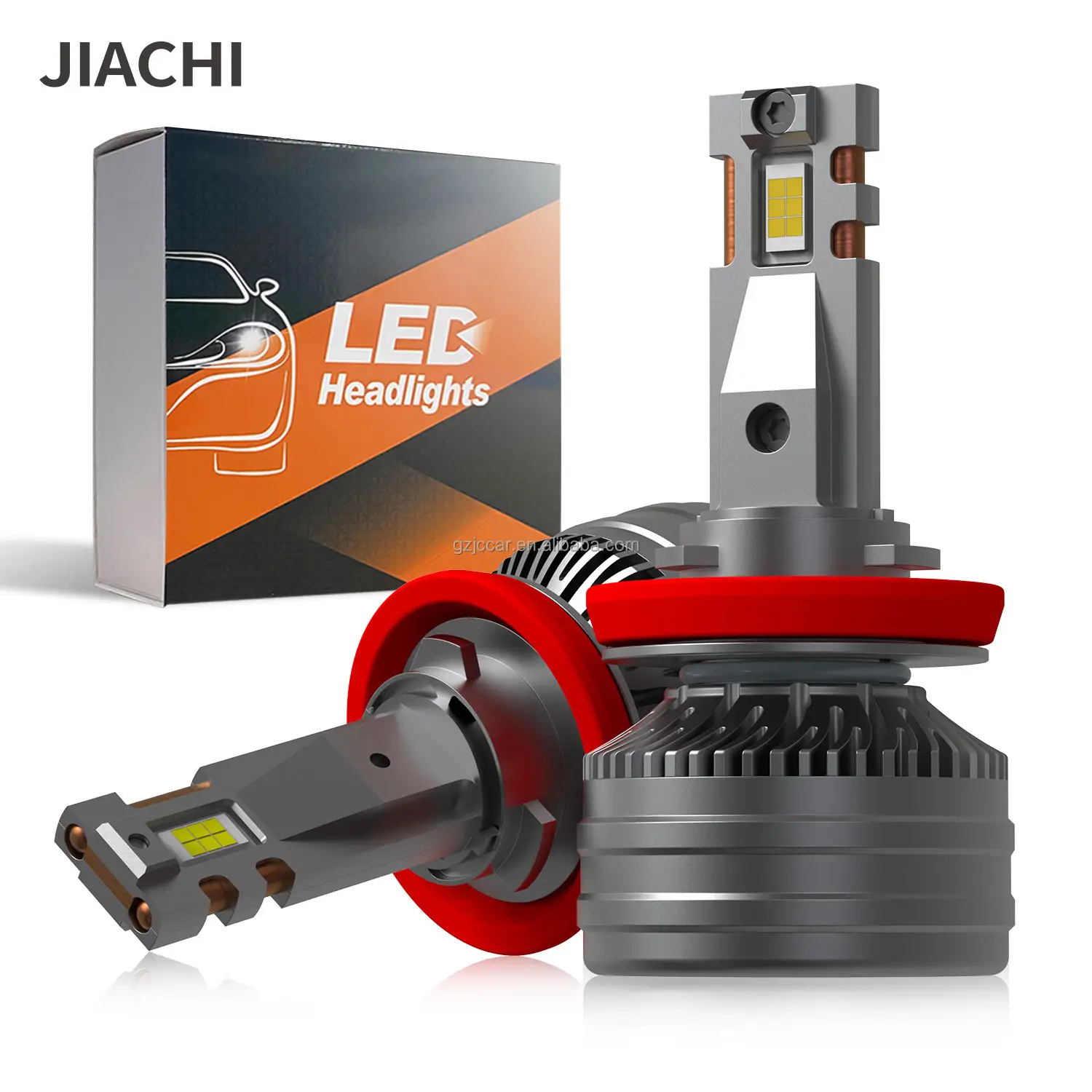 JIACHI FACTORY Wholesale Brightest Led Headlights High Low Beam Lighting H11 H7 Canbus 12V 55W 10000LM 6500K Aluminum Universal