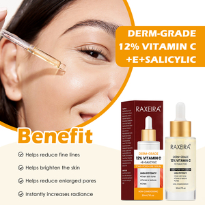 Suero Facial con 12% de Vitamina C con Ácido Hialurónico y Ácido Salicílico, Suero Facial Blanqueador e Hidratante con Vitamina C - Product Image 5