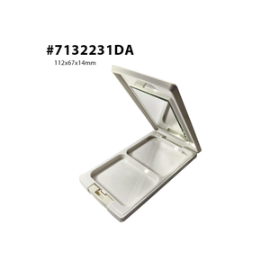 Envase de Maquillaje Compacto Rectangular Ligero con Logotipo Personalizado Hecho en Taiwán, Envase Vacío para Polvos Sueltos - Product Image 1