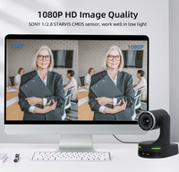 Caméra PTZ professionnelle de diffusion en gros, la meilleure pour la vidéoconférence, avec zoom optique 20x et résolution 1080p/60fps