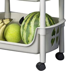 Children's Toy Organizer Storage Cabinets Kids Furniture Baby <b>Plastic</b> <b>Shelves</b> Kitchen Storage Holders & Racks With Wheels - Product Image 5