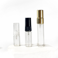 Flacon de parfum rechargeable rond miniature, vaporisateur atomiseur de voyage en verre, flacon de parfum 2ml 3ml 5ml 10ml, flacon échantillon de parfum