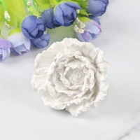 Diffuseur d'huiles essentielles en plâtre parfumé à la pivoine en porcelaine fait main, désodorisant pour voiture en céramique à clipser sur grille d'aération