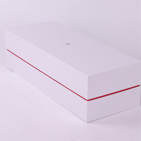 Boîte de papier en carton blanc de luxe en gros pour produits électroniques Emballage mécanique personnalisé pour ordinateur Emballage cadeau éponge rouge