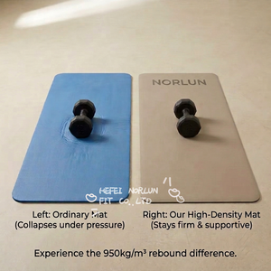 Alfombrillas de Yoga de PU con Logotipo Personalizado al por Mayor, Precio de Fábrica, Base de Goma Natural Antideslizante, Alfombrilla de Yoga de 4,5 mm, Inodora, Ecológica, Alfombrilla de Fitness - Product Image 3