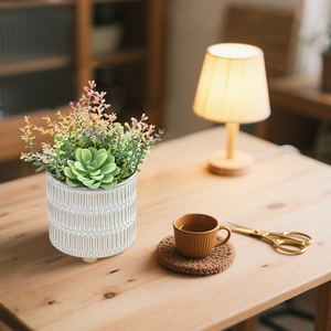 Planta Suculenta Artificial de Plástico con Maceta - <span class=keywords><strong>Cactus</strong></span> Artificial para Decoración de Escritorio en Casa, Regalo al por Mayor para Cumpleaños y Graduación - Product Image 6