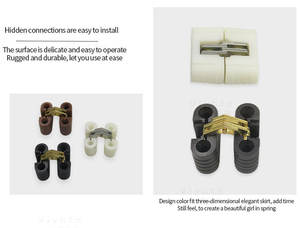 उच्च गुणवत्ता नायलॉन पार अदृश्य दरवाजा काज छिपा प्लास्टिक टेबल काज के लिए फर्नीचर - Product Image 3