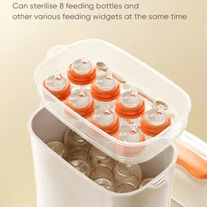 Electric Baby Bottle Sterilizers Easy Control Baby Feeding Bottle Steriliser Steam Sterilizers For Baby Milk Bottle Sterilizer
