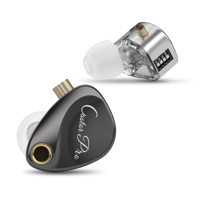 KZ Castor Pro New In-Ear HIFI Monitor Music Wired Headphones DJ Earplugs Game Movement 3.5MM PRO Headphones With Switch