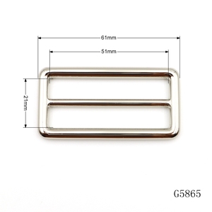 Accesorios de Herraje para Bolsas Resistentes, Hebilla Deslizante Rectangular de Metal Redonda de 50 mm, Hebilla Ajustable para Fabricación de Correas - Product Image 4