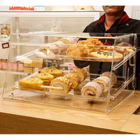 Présentoir de pâtisserie en acrylique au Design personnalisé, vitrine à desserts, meubles de présentation d'aliments, de vente au détail, pièces