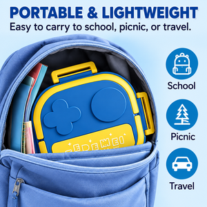 Lonchera Portátil de Acero Inoxidable 304 con Tapa de PP, Apta para Calentar, para Bebés, Niños, Estudiantes, Campamentos, Picnic y Actividades al Aire Libre - Product Image 5