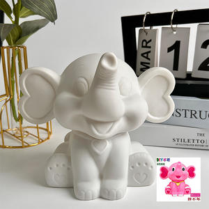 Kit de peinture pour enfants-Poupée et <span class=keywords><strong>tirelire</strong></span> de style propre Figurines en vinyle résine et plâtre Toile Cadeau moyen pour artistes - Product Image 5