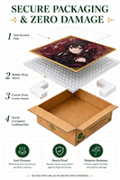 Papan Shikishi Anime Efek Holografik Custom dengan Pinggiran Emas, Papan Seni Koleksi, Dekorasi Dinding, Merchandise