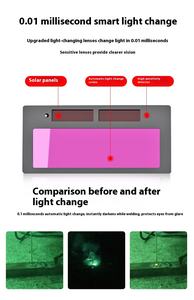 Capuchon de soudage automatique complet avec fonction d'assombrissement Housse de protection pour soudeur à l'arc argon montée sur la tête - Product Image 4