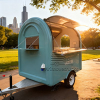 Vente en Gros Industriel Prêt à Expédier Café Thé à Bulles Smoothie Pancake Boisson Douce Froide Food Truck Remorque Traiteur
