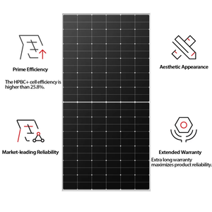 แผงโซลาร์เซลล์ Longi Solar Hi-MO X10 LR7-54HVH-480M กระจกเดี่ยว พร้อมเซลล์ BC รุ่น LR7-54HVH-480M กำลังไฟ 480 วัตต์ - Product Image 6