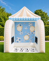 Jeu gonflable de cirque, carnaval, sport, lancer de balles et d'anneaux, 5 jeux en 1, combo gonflable, jeu sportif pour enfants et adultes