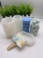 Moules en silicone souple antiadhésifs personnalisés en usine, outils à gâteau en relief tridimensionnel multi-motifs