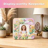 Kit de décoration de cadre photo à paillettes pour cadeaux personnalisés, mosaïque scintillante, pour débutants, marque privée