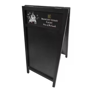 Bar e ristorante promozionale 80*100cm <span class=keywords><strong>blu</strong></span> nero in legno un telaio in piedi doppio lato <span class=keywords><strong>lavagna</strong></span> - Product Image 3