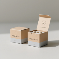 Customized Product Small Box Plain White Cardboard Paper Box for Medicine Supplement Bottle Packaging