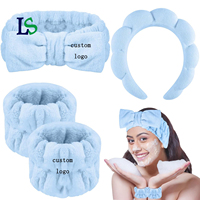 Bandeau de Spa en Mousse Douce Couleur Unie de Luxe pour Femme, Idéal pour le Nettoyage du Visage et le Maquillage – Vente en Gros, Meilleures Ventes