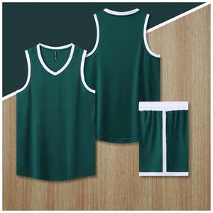 Kaos Basket Tanpa Lengan Custom Desain Sendiri Grosir, 100% Polyester, Cepat Kering, Bernapas, Logo Dicetak - Product Image 2