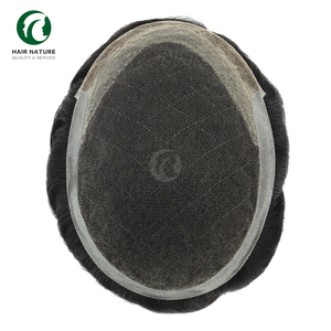 Octagon pháp ren toupee cho nam giới thoáng khí tóc giả tóc con người toupee bền hói tóc hệ thống - Product Image 4