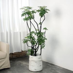 <span class=keywords><strong>Pot</strong></span> de fleurs vintage rétro nostalgique en ciment et bois vieilli pour fleurs et plantes vertes, <span class=keywords><strong>grand</strong></span> diamètre, <span class=keywords><strong>noir</strong></span> diamant vert - Product Image 3