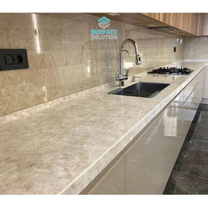 ท็อปเคาน์เตอร์หินเทียมจีนสมัยใหม่ ท็อปเคาน์เตอร์ครัวหินอ่อนเทียม วัสดุผิวแข็งอะคริลิก - Product Image 1