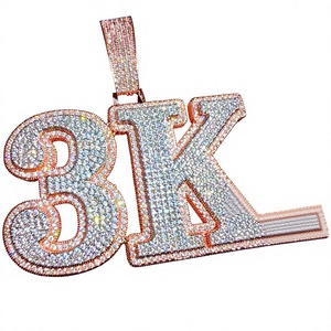 จี้ห้อยคอฮิปฮอปแบบกำหนดเองส่วนบุคคล เงินแท้ S925 ทองคำขาวแท้ 10K 14K 18K ทรงเหลี่ยมเจียระไนแบบบริลเลียนท์ พร้อมจี้ NGIC สำหรับทุกเพศ - Product Image 1