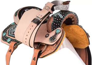 Ensemble de selle de cheval en cuir de vache de qualité supérieure, kit de selle occidentale pour chevaux - Product Image 4