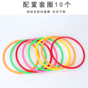 Jeu de lancer d'anneaux avec anneaux et cônes colorés pour enfants de 4 à 7 ans, jouet d'activité intérieur/extérieur - Product Image 5