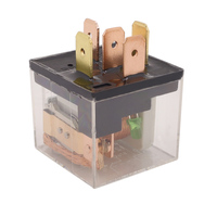 Relais électromagnétique miniature scellé en verre JD1914, bobine en cuivre 12V 5 broches 80A avec résistance et LED