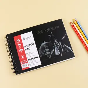 뜨거운 판매 드로잉 아티스트 용품 스케치 용지 A3/A4/A5 마커 용지 30 그림 전문 컬러 나선형 스케치북