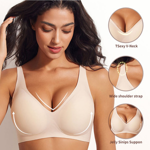 Wholesale Invisible Seamless Bra Wireless 3D Contoured Cups Adjustable Strap Underwear Factory