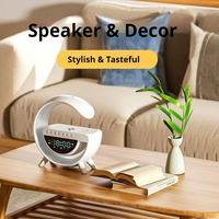 Big G – Réveil sans fil Bluetooth avec son, alarme, lampe d'ambiance multifonctionnelle, veilleuse, cadeau d'anniversaire pour garçon, haut-parleur