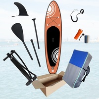 Planche de stand-up personnalisée, planche de paddle gonflable, planche de surf gonflable tout rond, pas cher SUP, ensemble complet pour vente en gros