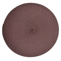 Nouvelle Tapisserie de Table Moderne Écologique Certifiée CE pour Ramadan et Noël, Isolante Thermiquement, en PP Tressé, 38x38cm, Noir Blanc Gris