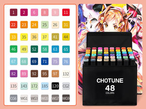 GF 工厂批发 24/36/48/60/80 色双头艺术家绘画着色酒精记号笔套装，用于着色绘画用品 - Product Image 4