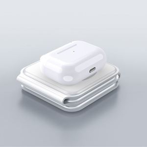 Factory Price 15W Foldable Charging Station 3 in 1 for airpods <b>Wireless</b> Desktop Charging for IPhone14 13 Magnetic Charger - Product Image 5