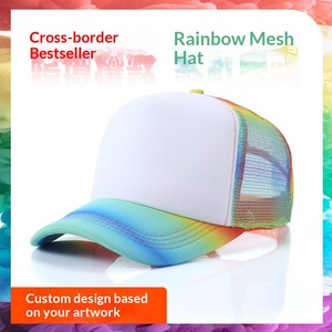 Mesh <strong>Baseball</strong> <strong>Cap</strong> Printed Logo Embroidery Breathable Summer Sunshade 6-Panel Trucker <strong>Cap</strong> - Product Image 3