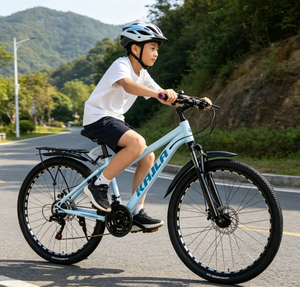 Mountain Bike con Telaio Inclinato per Adulti con Freni a Disco per Cross-Country - Bici da Montagna per Studenti e Pendolari con Portapacchi - Product Image 6