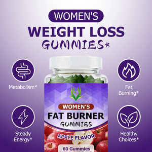 OEM ODM Women‘s Fat Burner Gummies Apple Cider Build Metabolism Steady Energy Fat Burning Support Crush Cravings <b>Supplement</b> - Product Image 4