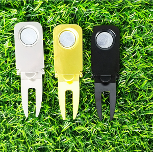 Haute qualité Golf produits Bronze Antique en vrac blanc pas cher Clip vert Golf fourche réparation balle métal Golf Divot outil - Product Image 6