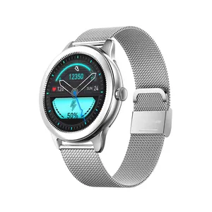 Reloj inteligente de acero inoxidable para mujer, pulsera con control del ritmo cardíaco, GPS, B8 PRO, para correr, deporte y Fitness